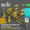 RESKIT RSK35-0011 US NAVY MHU-191/M (AERO 21A) Munitions Transporter (with adapters for missiles) (Carrier Fleet) (3D Printed model kit) 1/35